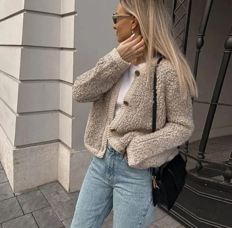 Sofia | Zacht Teddy Cardigan Vest voor Dames 6