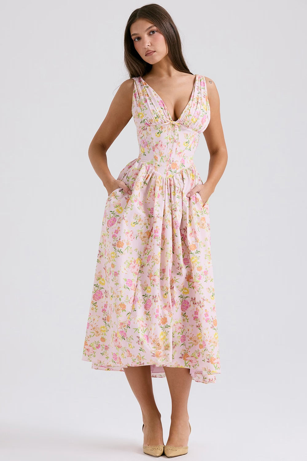 Sophia Bloemenjurk | Elegante Zomerjurk Dames Maxi 1