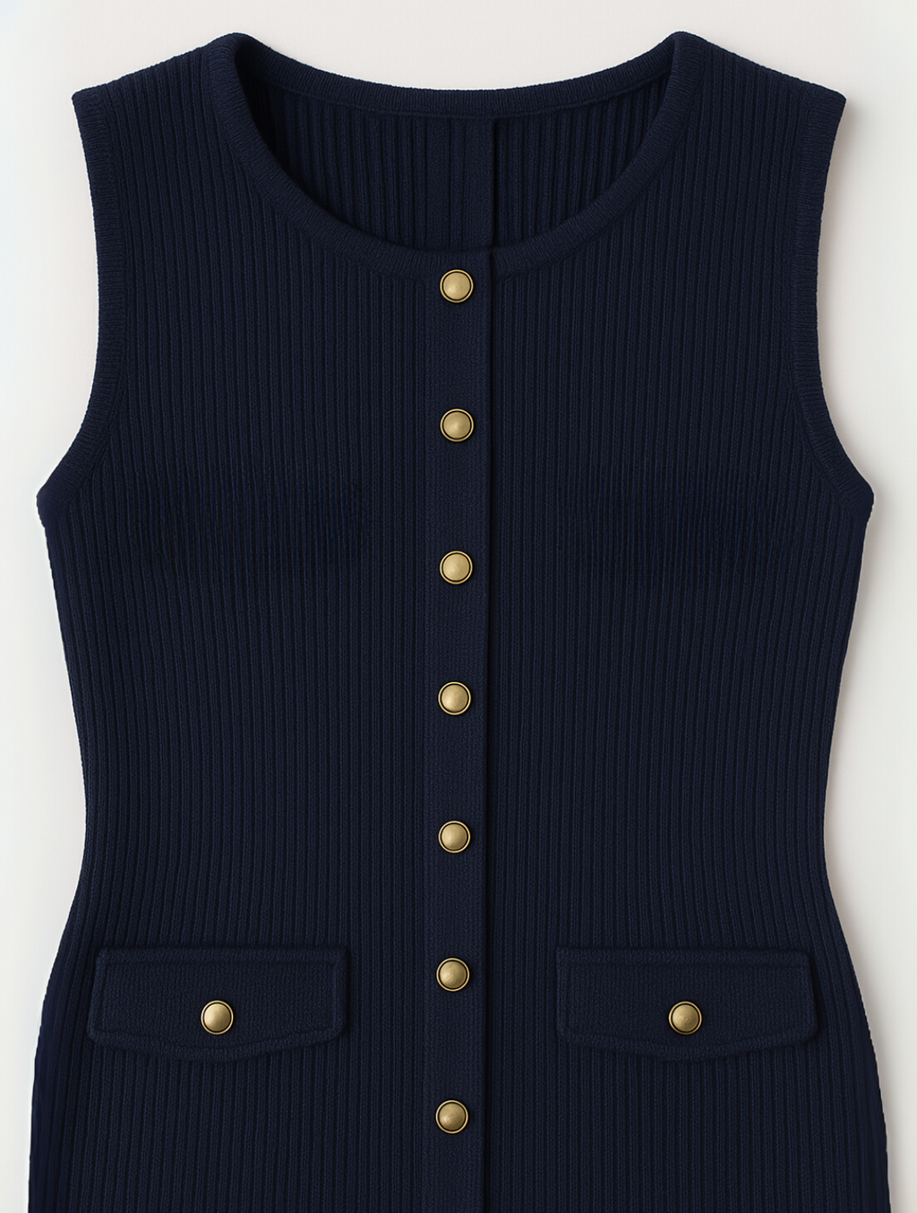 Stijlvolle Midi Jurk Dames Met Knoopsluiting | Midi Jurk 2