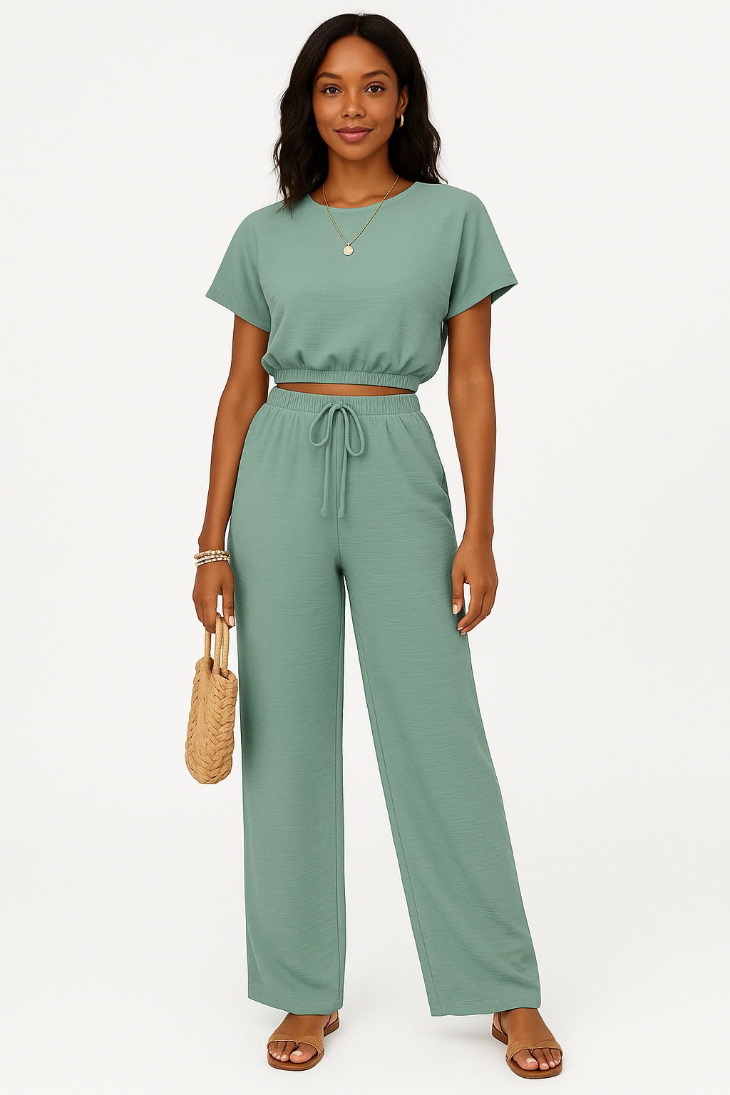 Tweedelige Damesset Met Trekkoord | Casual Outfit 4
