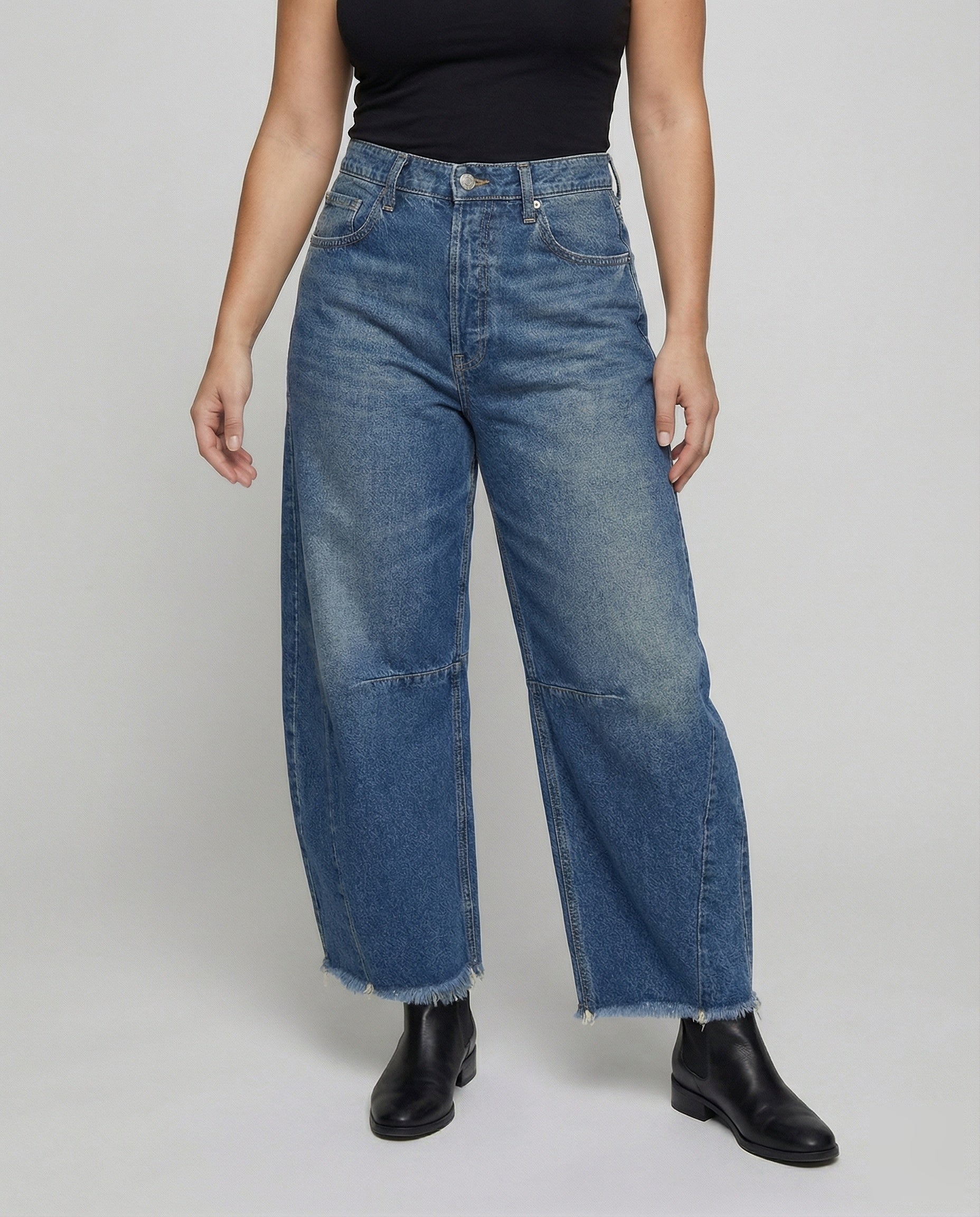 Urban | Baggy Jeans Dames Lage Taille Met Stretch 2