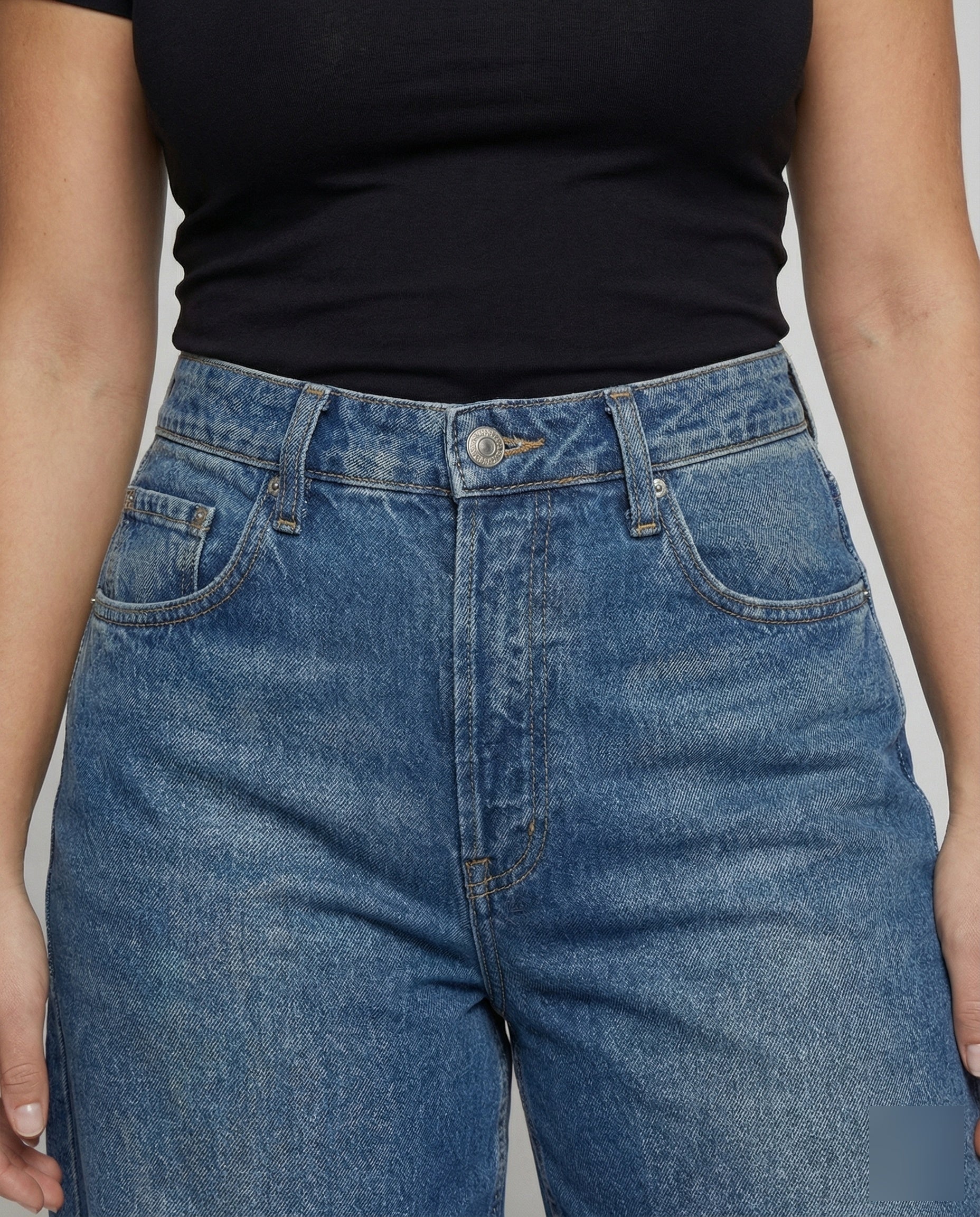 Urban | Baggy Jeans Dames Lage Taille Met Stretch 3