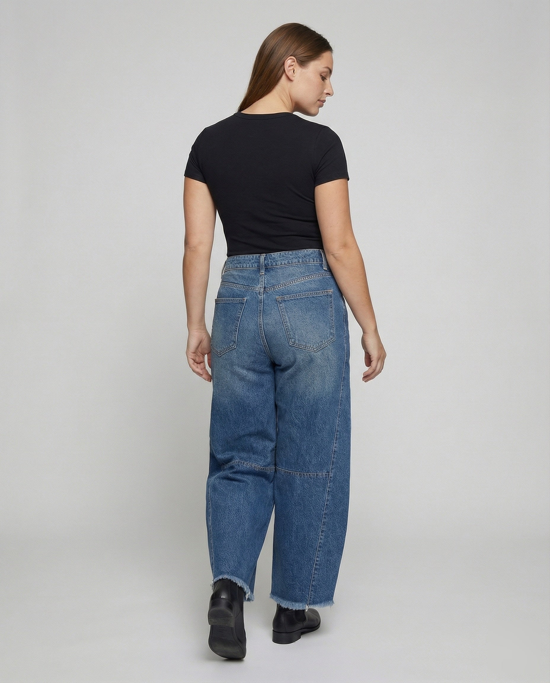 Urban | Baggy Jeans Dames Lage Taille Met Stretch 4