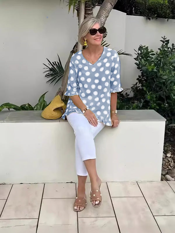 Vintage Print Top Dulce | Dames Top 5