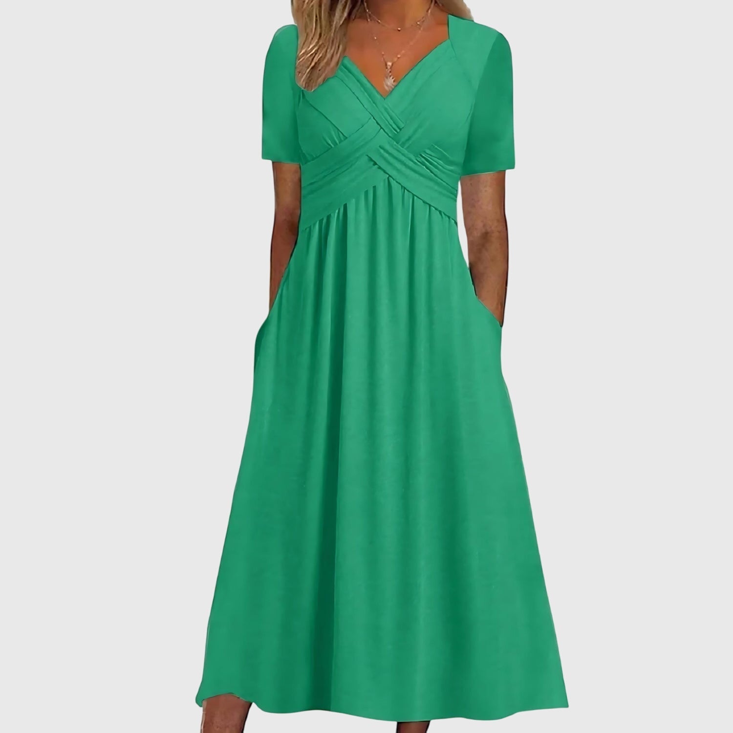 Viola | Dames Midi Jurk Tummy Control Elegantie 0