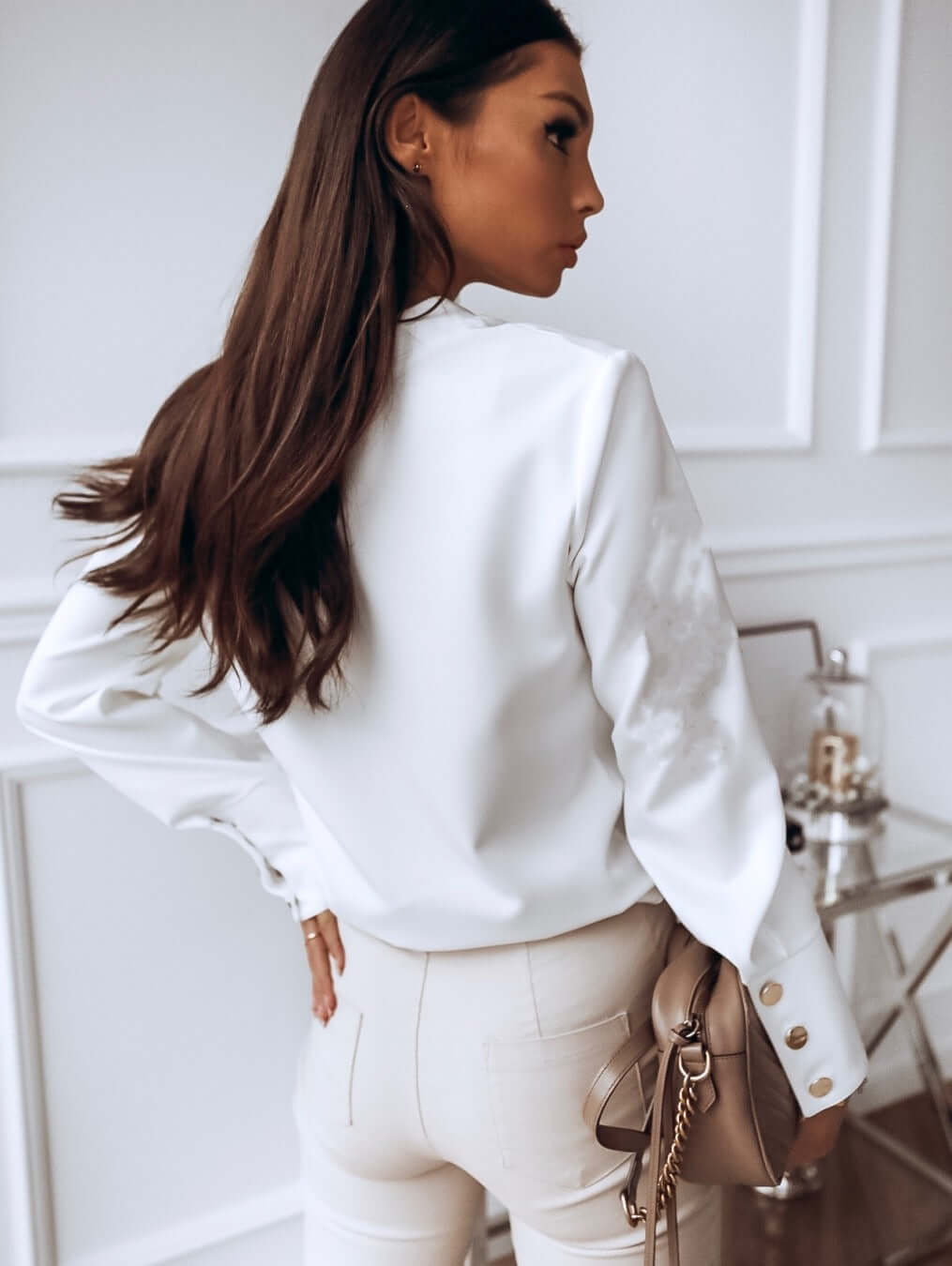 Witte Dames Blouse Lange Mouw | Elegante Blouse voor Elke Gelegenheid 2