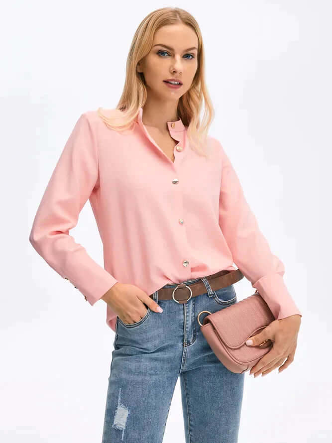 Witte Dames Blouse Lange Mouw | Elegante Blouse voor Elke Gelegenheid 3