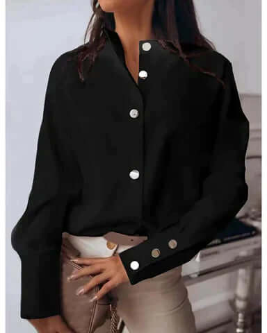 Witte Dames Blouse Lange Mouw | Elegante Blouse voor Elke Gelegenheid 4