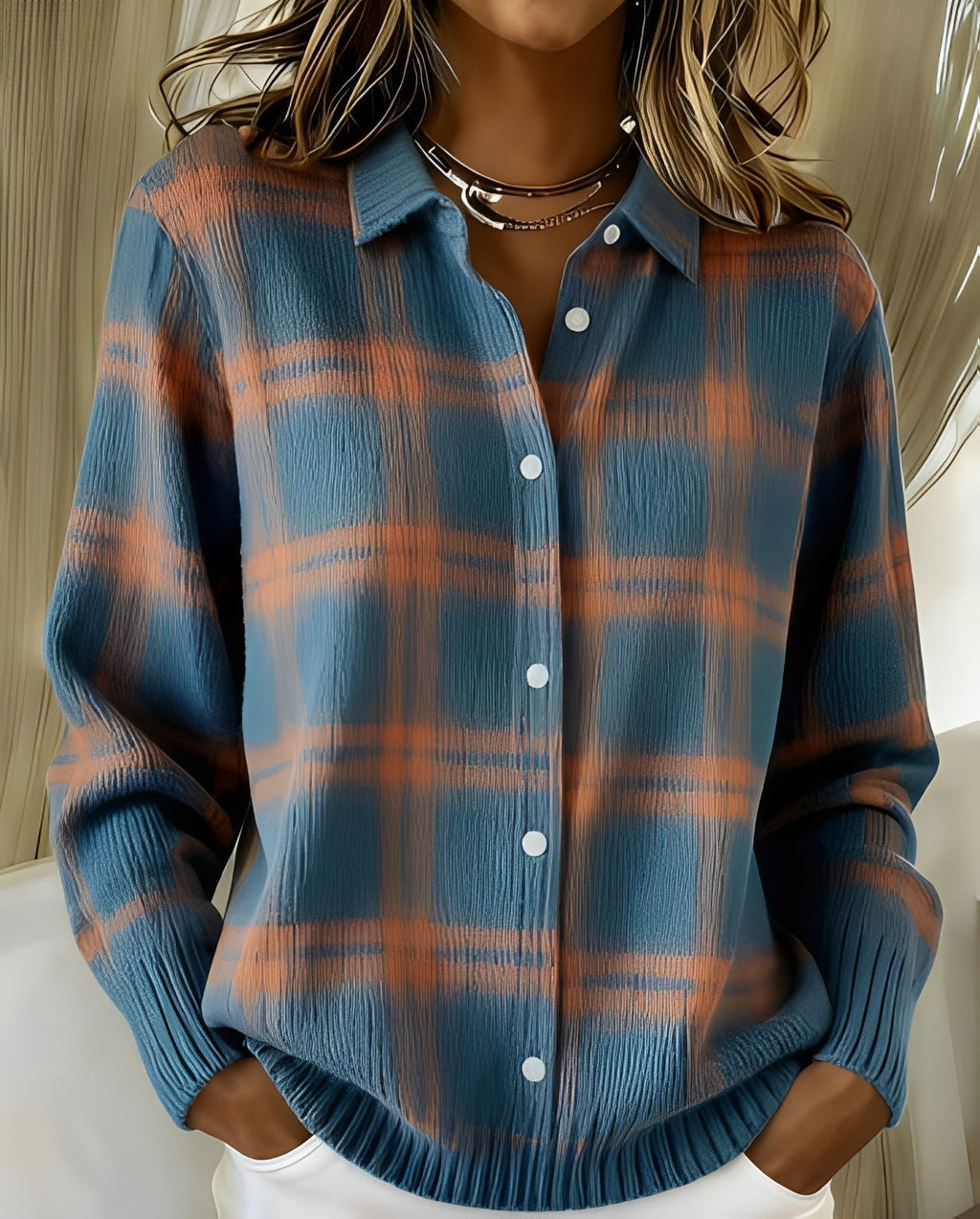 Witte Dames Blouse Lange Mouw | Elegante Katoenen Blouse 3