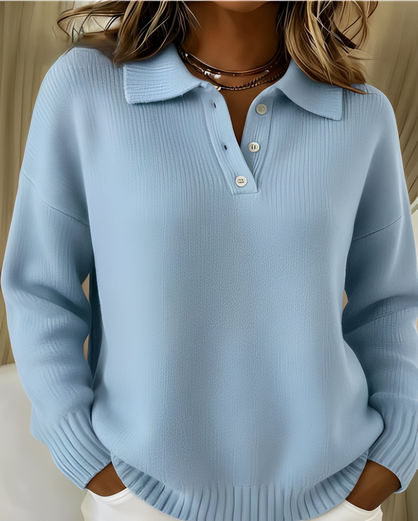 Witte Dames Blouse Lange Mouw | Elegante Katoenen Blouse 7
