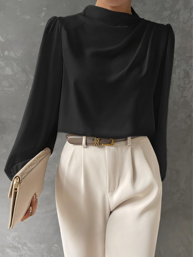 Witte Dames Blouse Lange Mouw | Elegante Relaxte Pasvorm 2