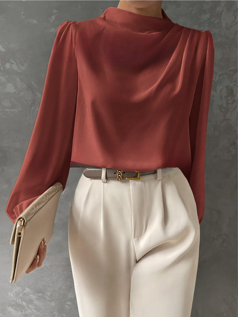 Witte Dames Blouse Lange Mouw | Elegante Relaxte Pasvorm 3