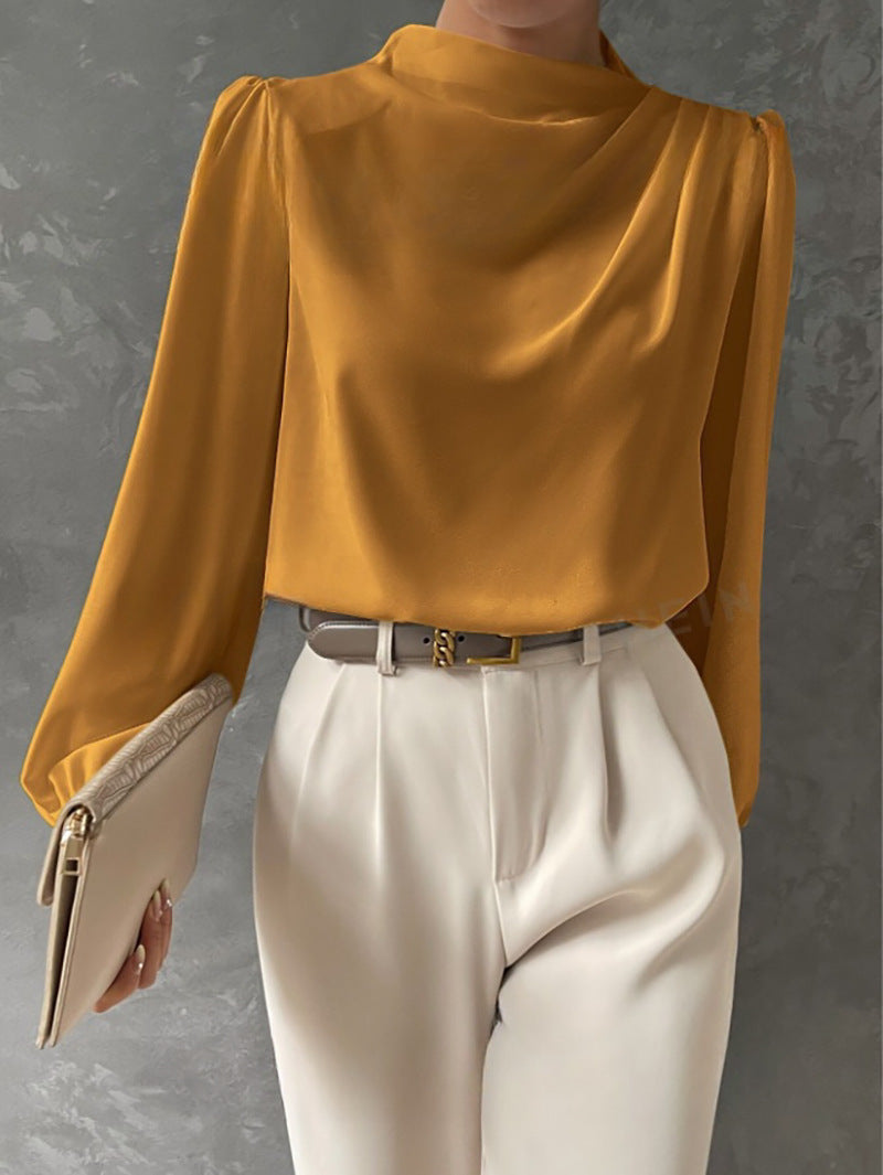 Witte Dames Blouse Lange Mouw | Elegante Relaxte Pasvorm 5