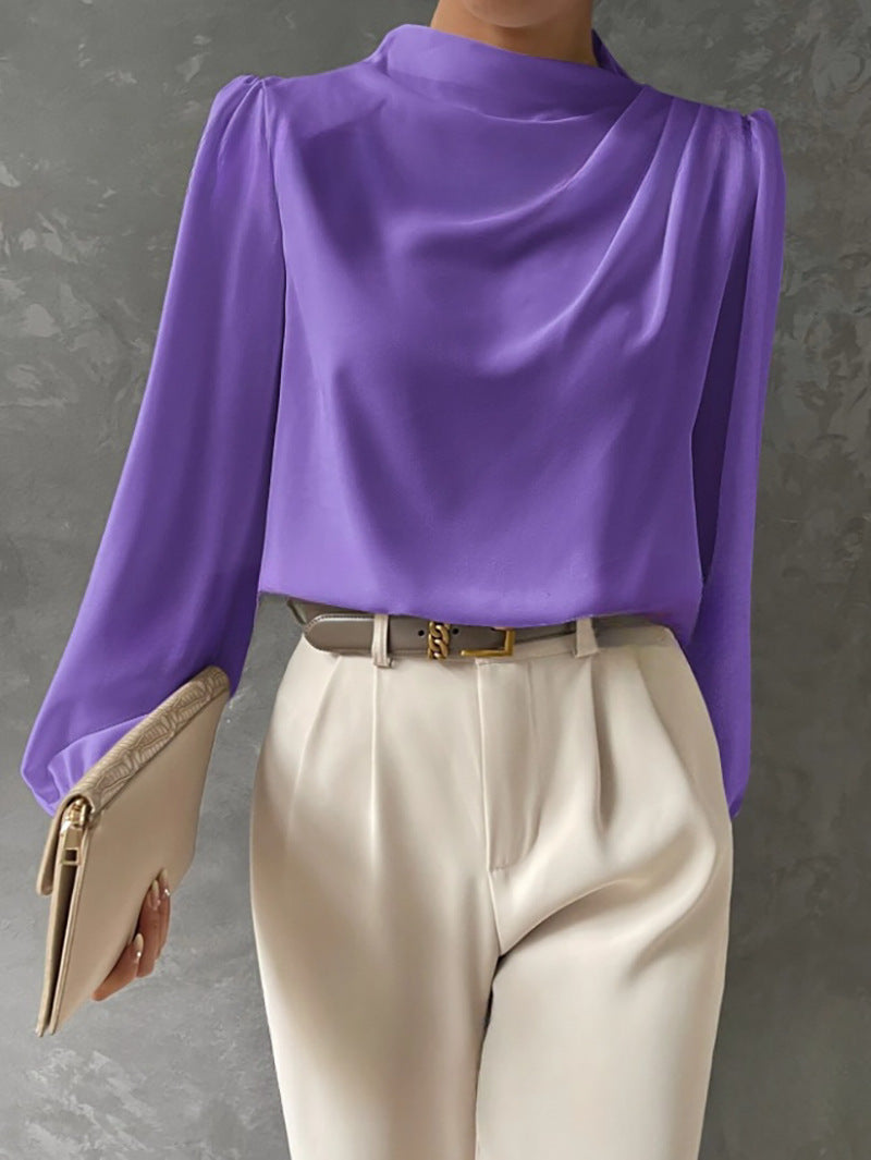 Witte Dames Blouse Lange Mouw | Elegante Relaxte Pasvorm 6