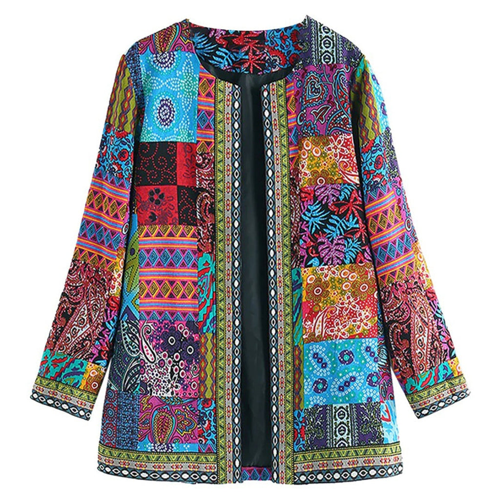 Zaria | Bohemian Dames Vest met Kleurrijk Patchwork 1