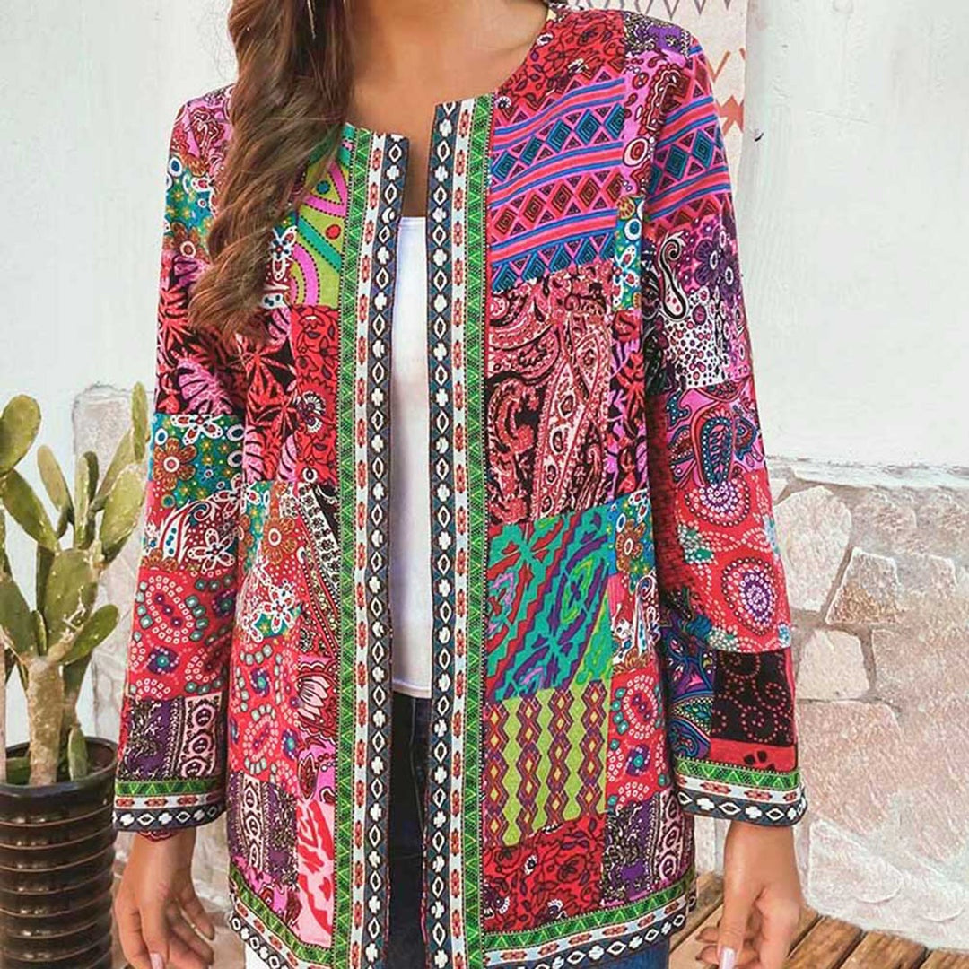 Zaria | Bohemian Dames Vest met Kleurrijk Patchwork 7