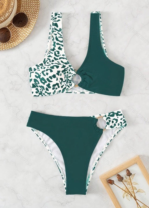 Zomer | Badpak Dames Zwartgroen Modieus Design 2
