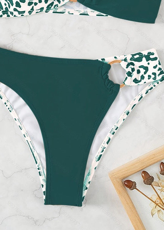 Zomer | Badpak Dames Zwartgroen Modieus Design 3