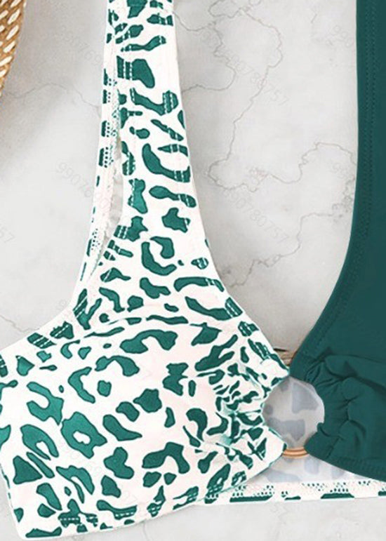Zomer | Badpak Dames Zwartgroen Modieus Design 4