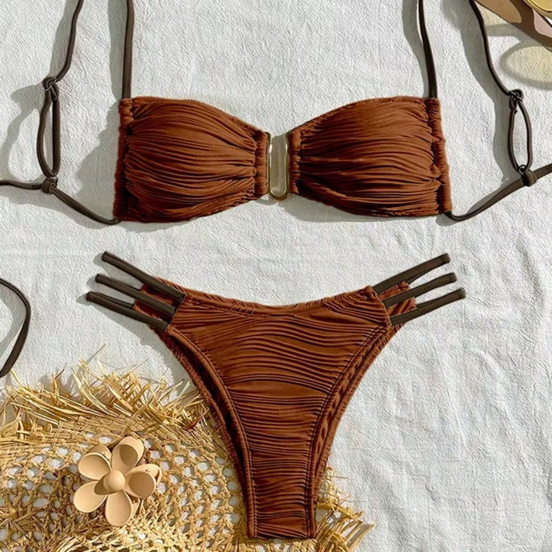Zomerse Ruches Bikini | Dames Bikini Kopen 0