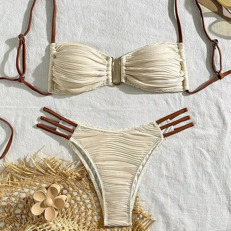 Zomerse Ruches Bikini | Dames Bikini Kopen 1