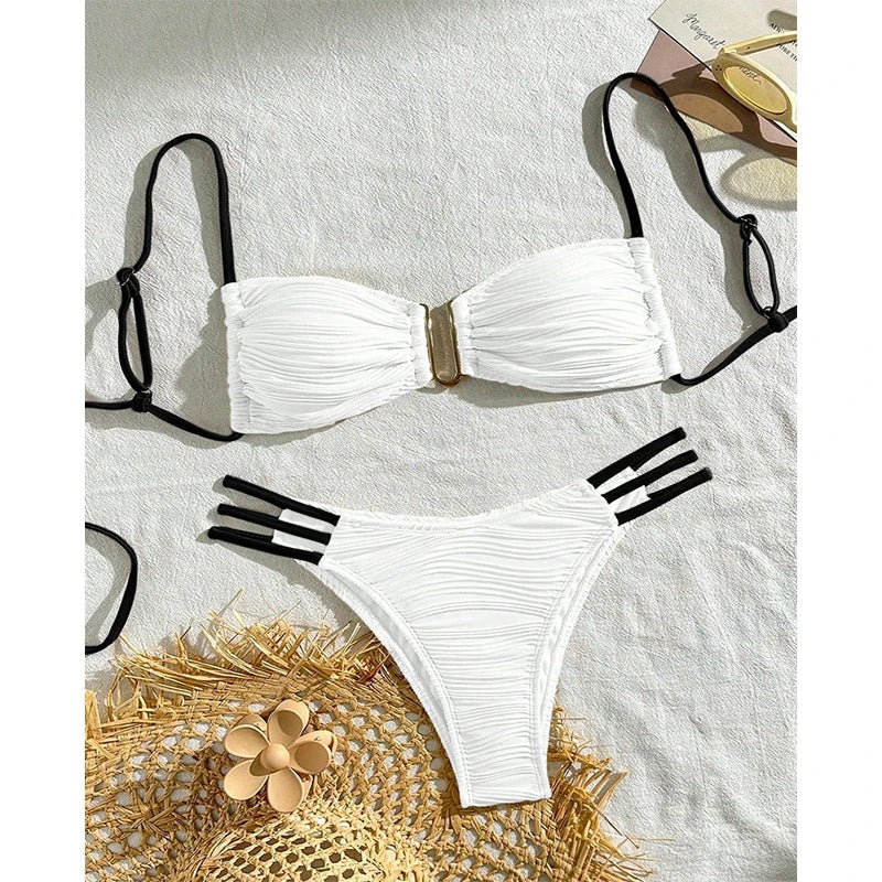 Zomerse Ruches Bikini | Dames Bikini Kopen 3