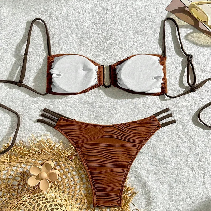 Zomerse Ruches Bikini | Dames Bikini Kopen 5