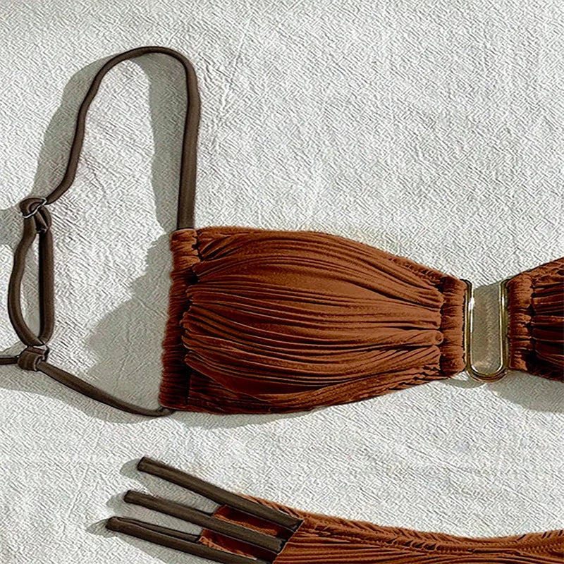 Zomerse Ruches Bikini | Dames Bikini Kopen 6