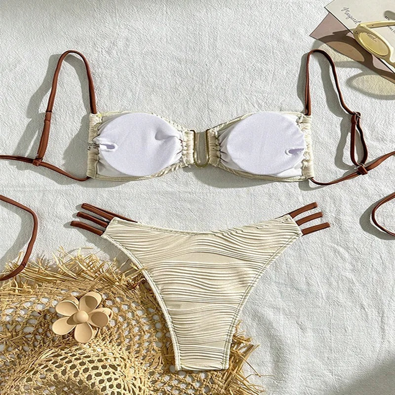 Zomerse Ruches Bikini | Dames Bikini Kopen 8