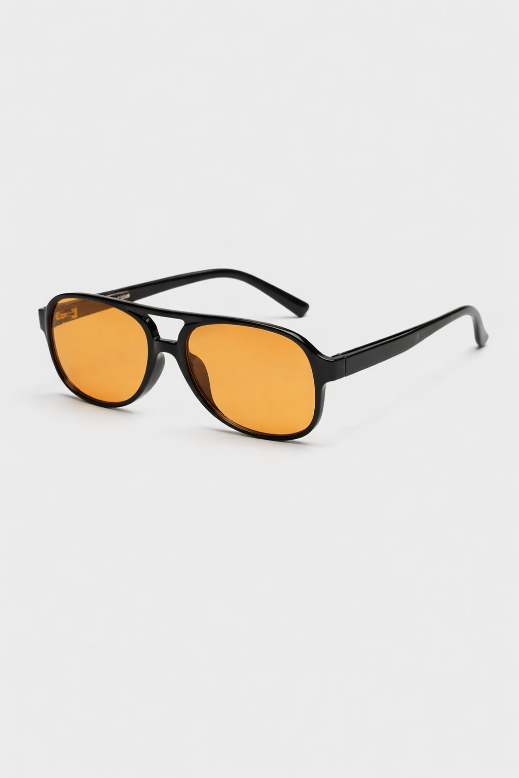 Zwarte Aviator Zonnebril met Amber Glazen | Natalia Cruz 0