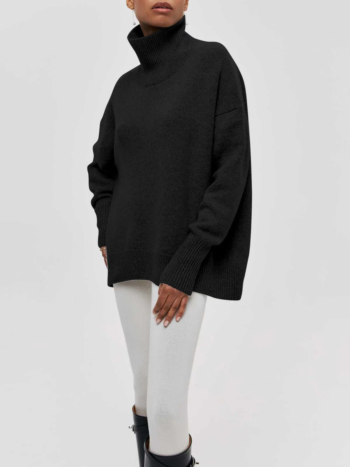 Zwarte Coltrui Dames | Oversized Comfortabele Mode 8