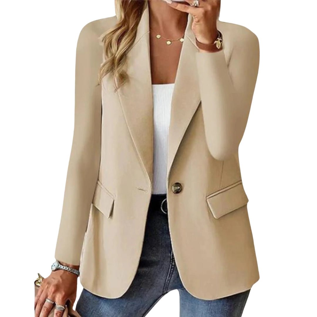 Zwarte Dames Blazer Roxanne | Lange Mouwen Casual Blazer 0
