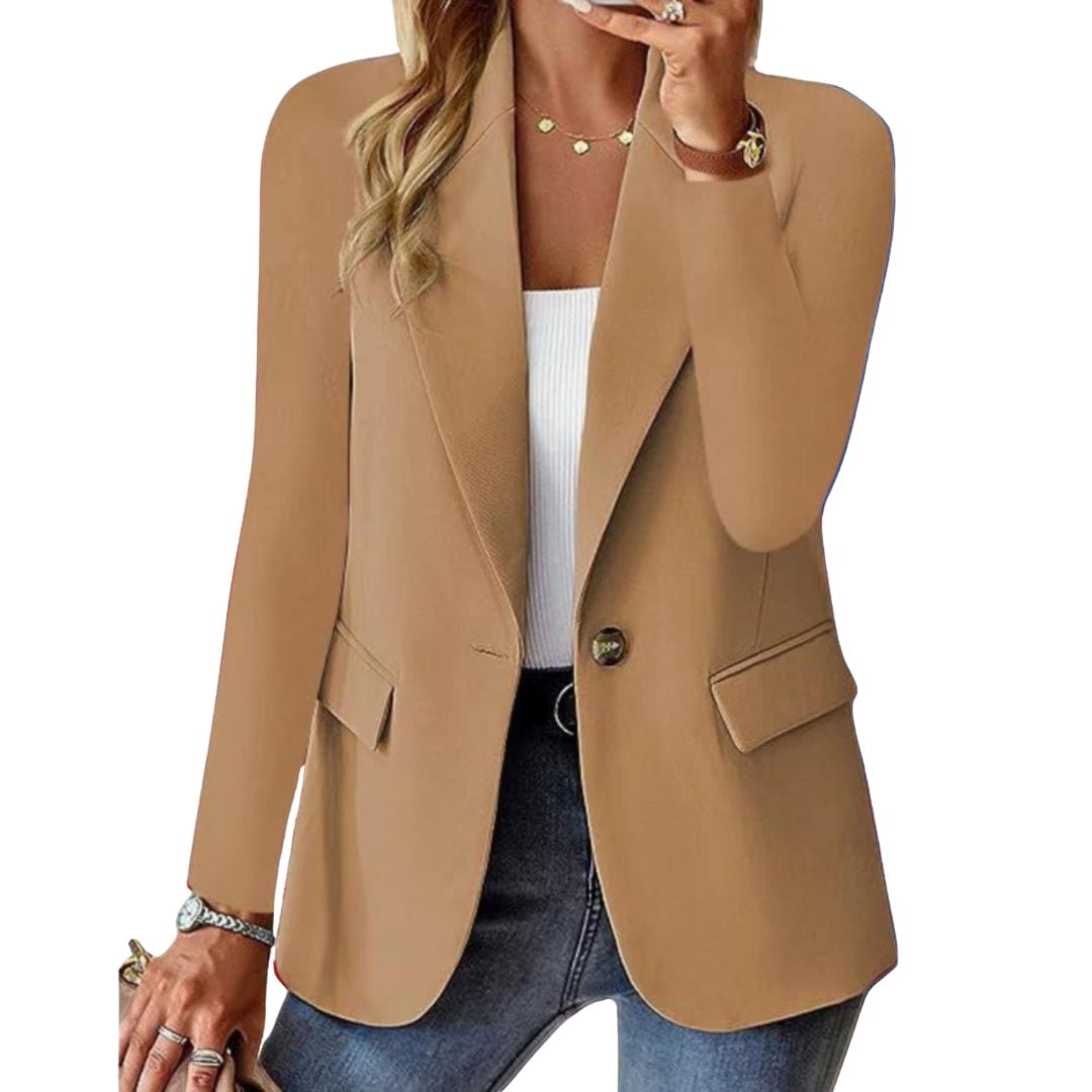 Zwarte Dames Blazer Roxanne | Lange Mouwen Casual Blazer 1