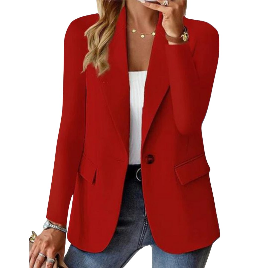 Zwarte Dames Blazer Roxanne | Lange Mouwen Casual Blazer 6
