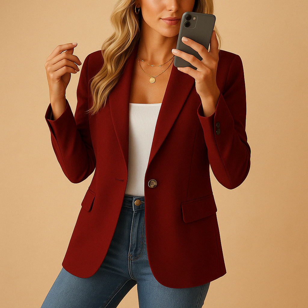 Zwarte Dames Blazer Sienna | Getailleerde Blazer 4