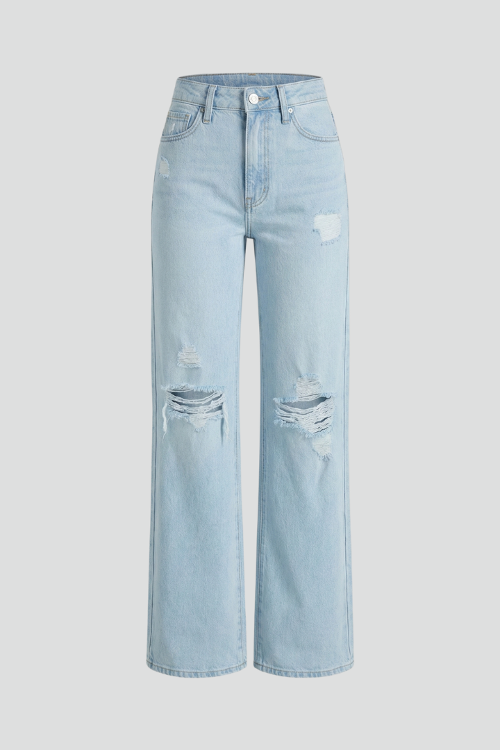 Zwarte Dames Jeans High Waist | Casual Mode 0