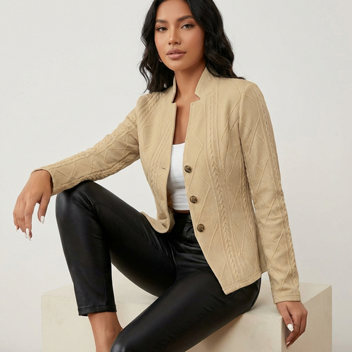 Zwarte Getailleerde Blazer Aveline | Dames Blazer 1