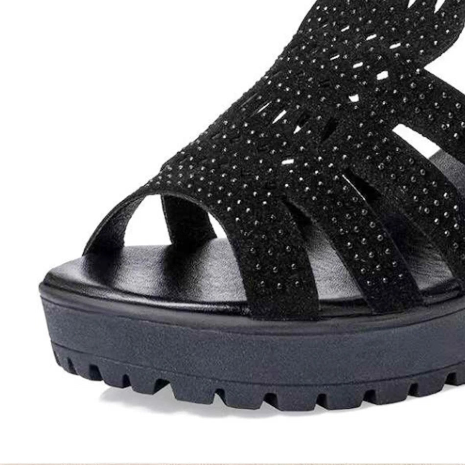 Zwarte Hak Sandalen Jennifer | Elegante Dames Sandalen 2