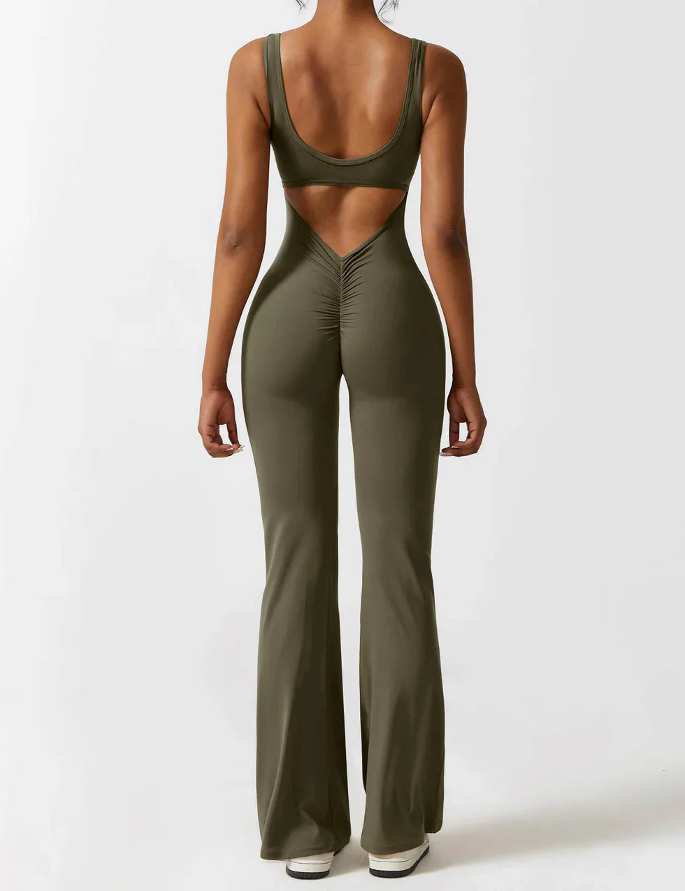 Zwarte Jumpsuit met Uitlopende Pijpen | Dames Jumpsuit 10