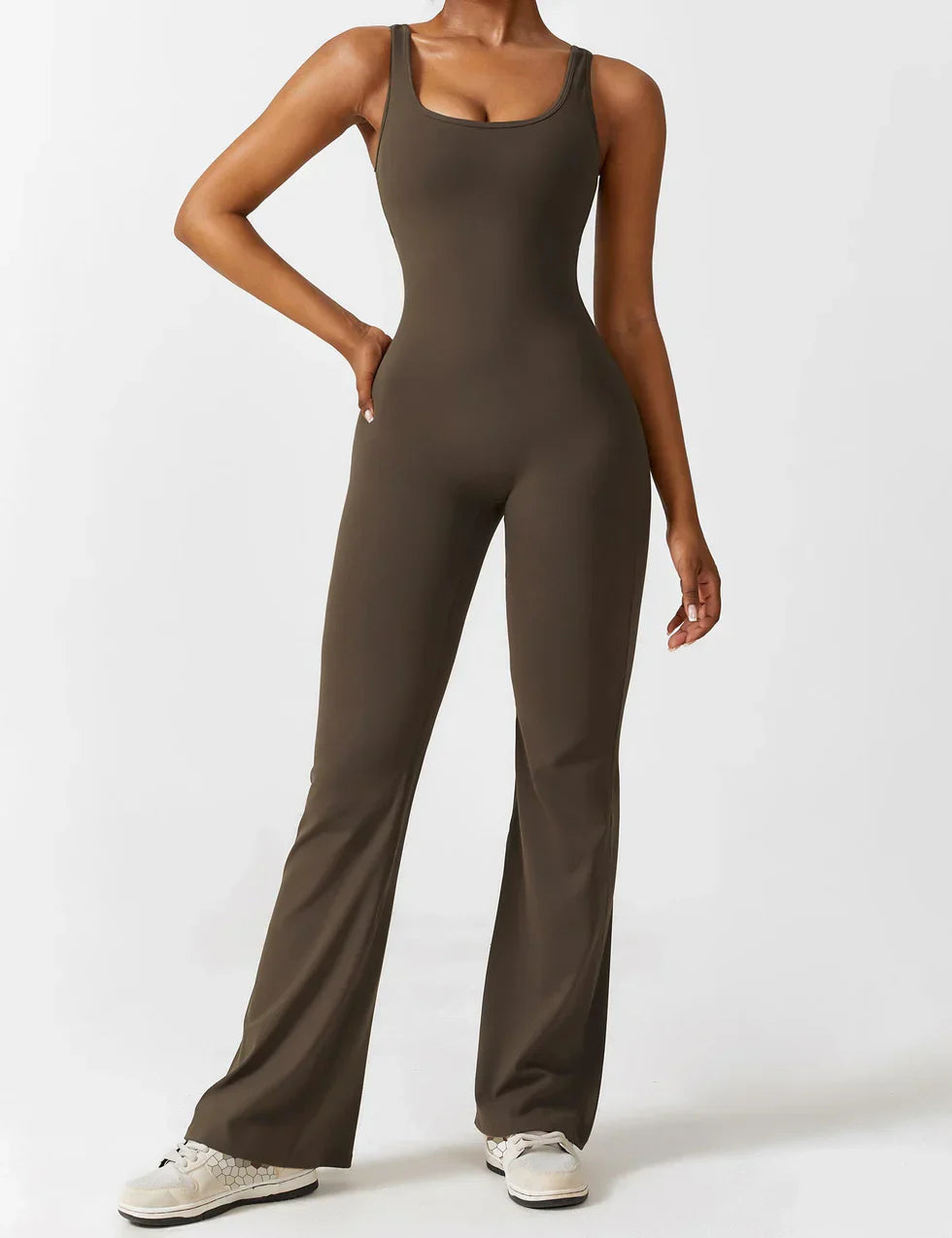 Zwarte Jumpsuit met Uitlopende Pijpen | Dames Jumpsuit 7