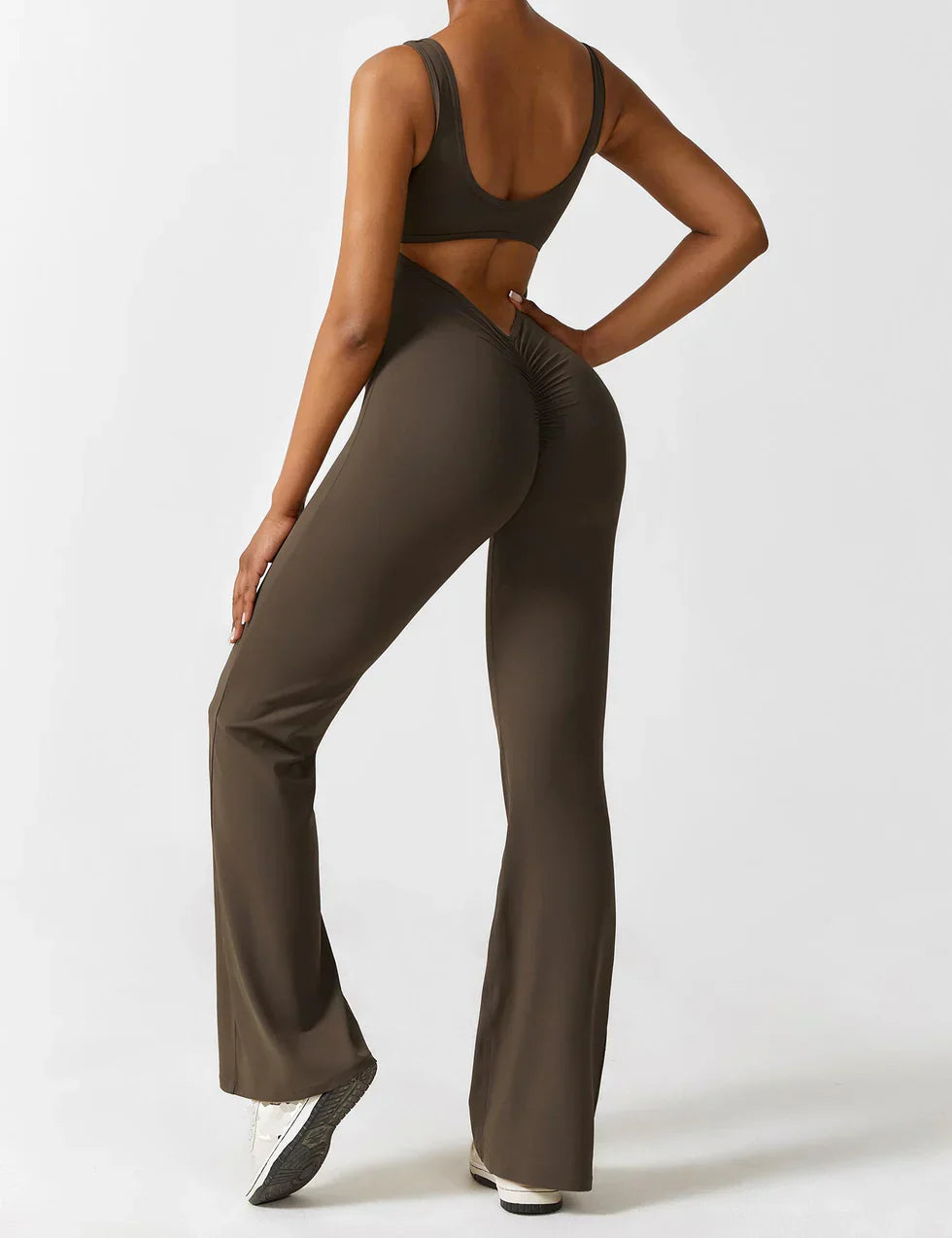 Zwarte Jumpsuit met Uitlopende Pijpen | Dames Jumpsuit 8