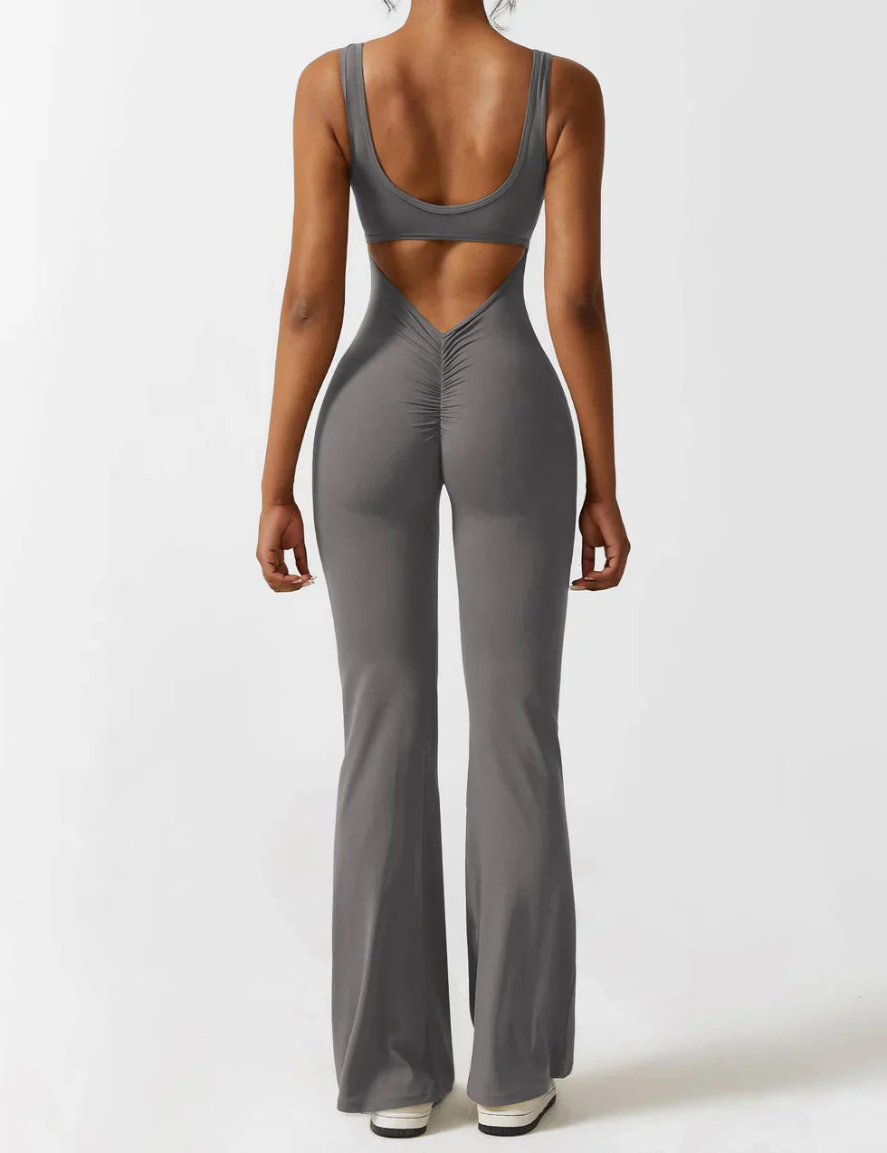 Zwarte Jumpsuit met Uitlopende Pijpen | Dames Jumpsuit 9