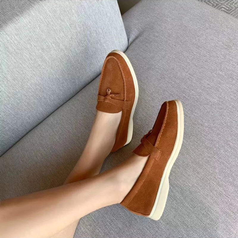 Zwarte Loafers Dames | Gepunte Teen Comfort Schoenen 2