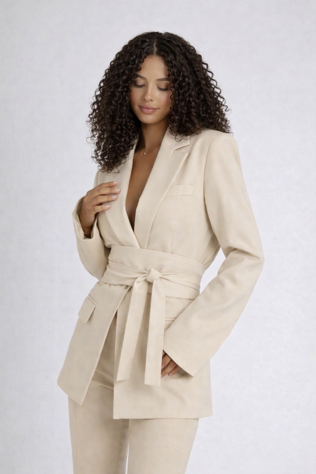 Zwarte Wikkelblazer Dames | Elegante Dames Blazer 3