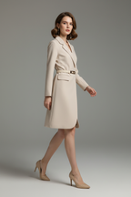 Beige blazer - zijkant