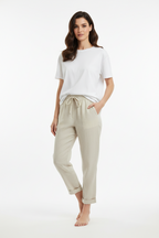 Yvette Relaxed Broek | Rechte Pijpen met Elastische Taille