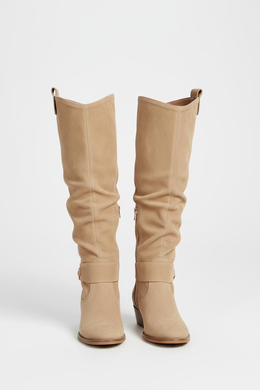 Beige slouchy foto 3 - Vooraanzicht