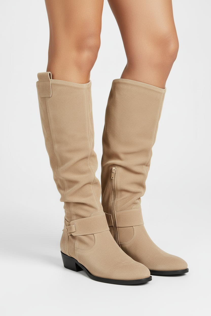 Beige slouchy foto 4 - Schuin vooraanzicht