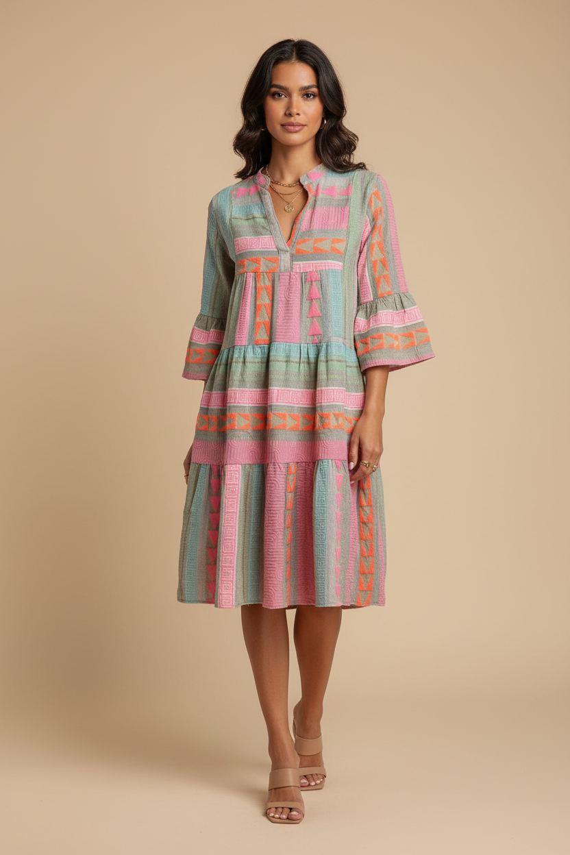 Mabel Midi Jurk - Editorial Shot