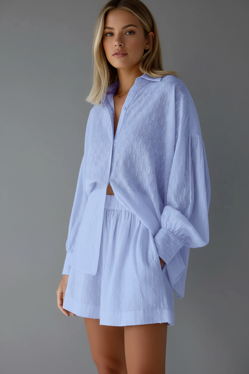 Lichtblauwe set - frontaal